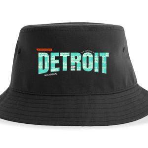 Detroit Latitude Longitude Sustainable Bucket Hat