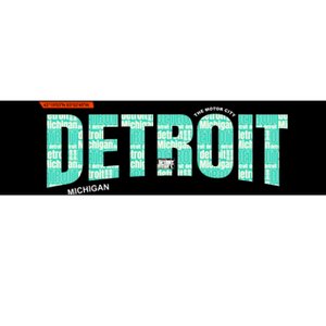 Detroit Latitude Longitude Bumper Sticker