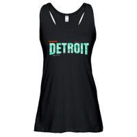 Detroit Latitude Longitude Ladies Essential Flowy Tank