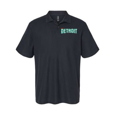 Detroit Latitude Longitude Softstyle Adult Sport Polo