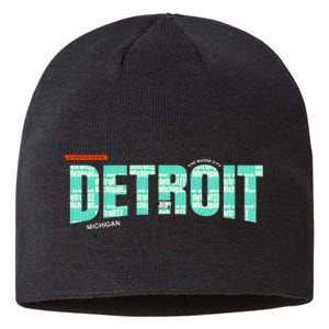 Detroit Latitude Longitude Sustainable Beanie