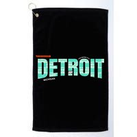 Detroit Latitude Longitude Golf Towel