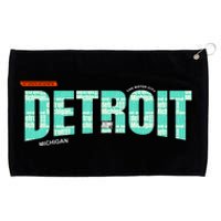 Detroit Latitude Longitude Grommeted Golf Towel