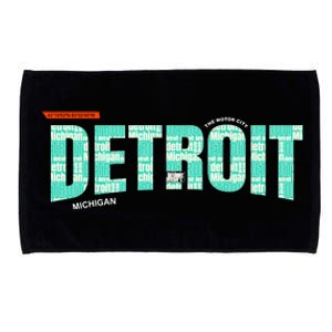 Detroit Latitude Longitude Microfiber Hand Towel