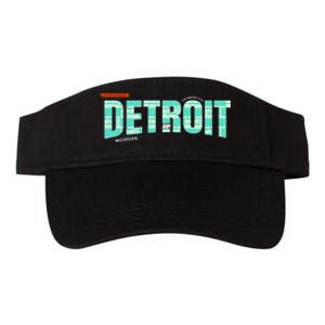 Detroit Latitude Longitude Valucap Bio-Washed Visor