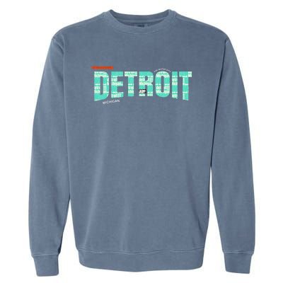 Detroit Latitude Longitude Garment-Dyed Sweatshirt