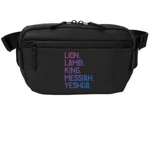 Distressed Lion Lamb King Messiah Yeshua Christian Bible Gift Crossbody Pack