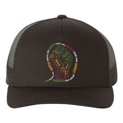 Dream Like Martin Lead Like Harriet Black History Month Yupoong Adult 5-Panel Trucker Hat