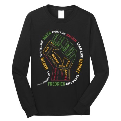 Dream Like Martin Lead Like Harriet Black History Month Long Sleeve Shirt