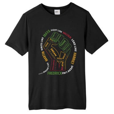 Dream Like Martin Lead Like Harriet Black History Month Tall Fusion ChromaSoft Performance T-Shirt