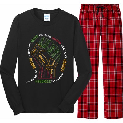 Dream Like Martin Lead Like Harriet Black History Month Long Sleeve Pajama Set