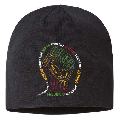 Dream Like Martin Lead Like Harriet Black History Month Sustainable Beanie