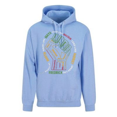 Dream Like Martin Lead Like Harriet Black History Month Unisex Surf Hoodie