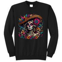 De Los Muertos La Catrina Day Of The Dead Sugar Skull Sweatshirt