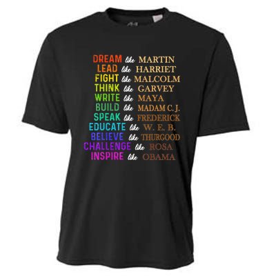 Dream Like Martin Lead Like Harriet BHM Cooling Performance Crew T-Shirt