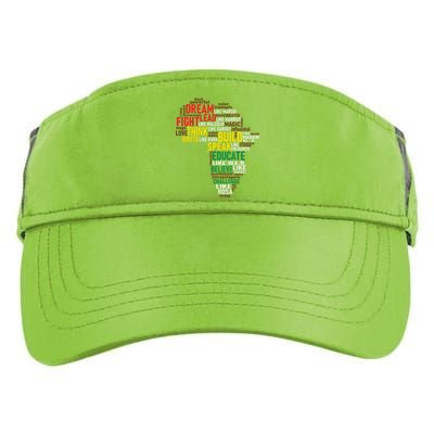 Dream Like Martin Black History Month African Celebration Adult Drive Performance Visor