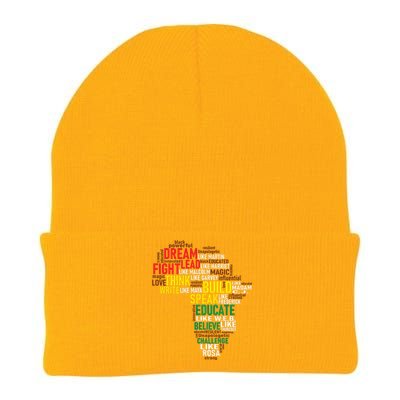 Dream Like Martin Black History Month African Celebration Knit Cap Winter Beanie