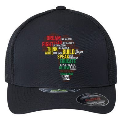 Dream Like Martin Black History Month African Celebration Flexfit Unipanel Trucker Cap