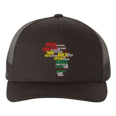 Dream Like Martin Black History Month African Celebration Yupoong Adult 5-Panel Trucker Hat