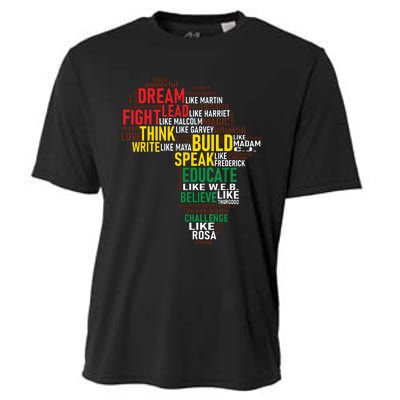 Dream Like Martin Black History Month African Celebration Cooling Performance Crew T-Shirt