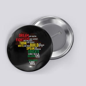 Dream Like Martin Black History Month African Celebration Button