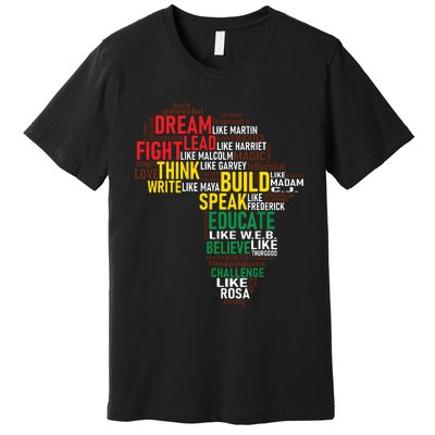 Dream Like Martin Black History Month African Celebration Premium T-Shirt