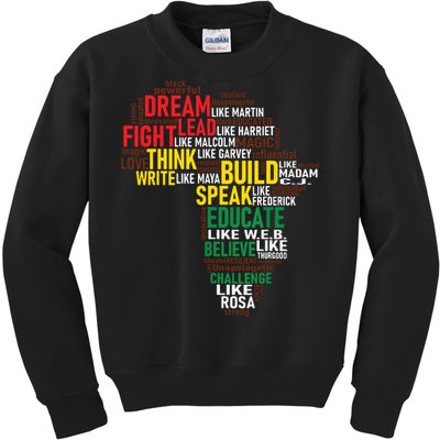 Dream Like Martin Black History Month African Celebration Kids Sweatshirt