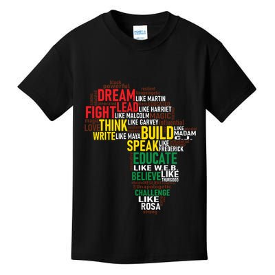 Dream Like Martin Black History Month African Celebration Kids T-Shirt