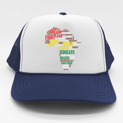 Dream Like Martin Black History Month African Celebration Trucker Hat