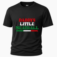 Daddys Little Meatball Daddy Joke Cooling Performance Crew T-Shirt