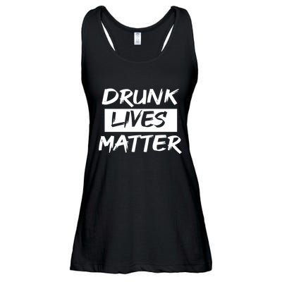 Drunk Lives Matter Ladies Essential Flowy Tank