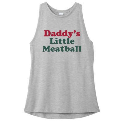 Daddy’s Little Meatball Ladies PosiCharge Tri-Blend Wicking Tank