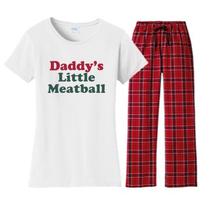 Daddy’s Little Meatball Women's Flannel Pajama Set