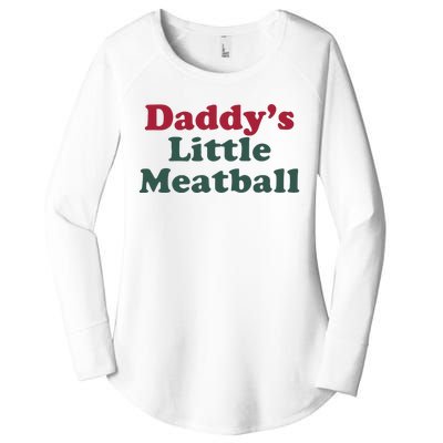 Daddy’s Little Meatball Women's Perfect Tri Tunic Long Sleeve Shirt