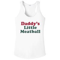 Daddy’s Little Meatball Ladies PosiCharge Competitor Racerback Tank