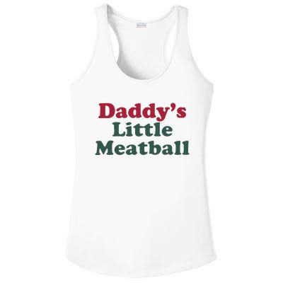 Daddy’s Little Meatball Ladies PosiCharge Competitor Racerback Tank