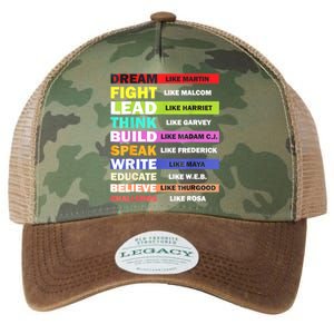 Dream Like Martin Leaders African Pride Black History Month Legacy Tie Dye Trucker Hat