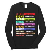 Dream Like Martin Leaders African Pride Black History Month Long Sleeve Shirt