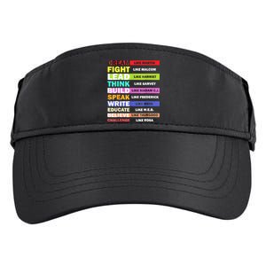 Dream Like Martin Leaders African Pride Black History Month Adult Drive Performance Visor