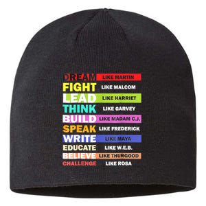 Dream Like Martin Leaders African Pride Black History Month Sustainable Beanie