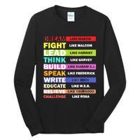 Dream Like Martin Leaders African Pride Black History Month Tall Long Sleeve T-Shirt