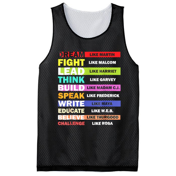 Dream Like Martin Leaders African Pride Black History Month Mesh Reversible Basketball Jersey Tank