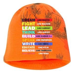 Dream Like Martin Leaders African Pride Black History Month Kati - Camo Knit Beanie