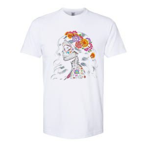 De Los Muertos La Catrina Day Of The Dead Sugar Skull Women Softstyle CVC T-Shirt