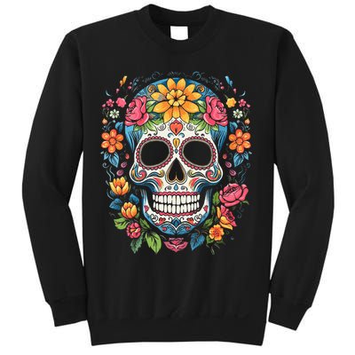 De Los Muertos Day Of The Dead Sugar Skull Halloween Sweatshirt