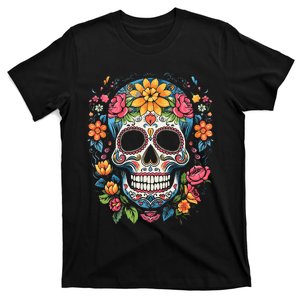 De Los Muertos Day Of The Dead Sugar Skull Halloween Women T-Shirt