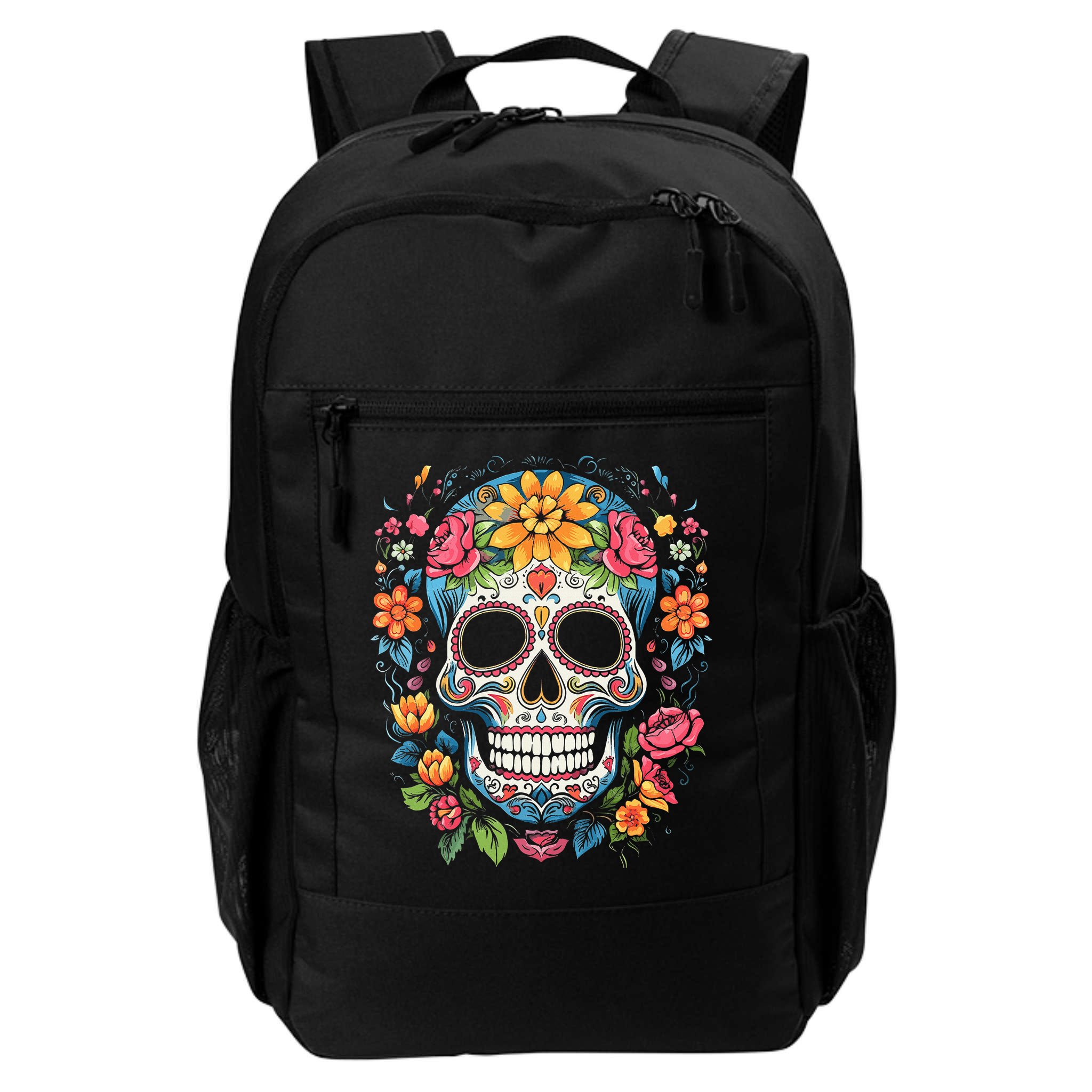 De Los Muertos Day Of The Dead Sugar Skull Halloween Backpack
