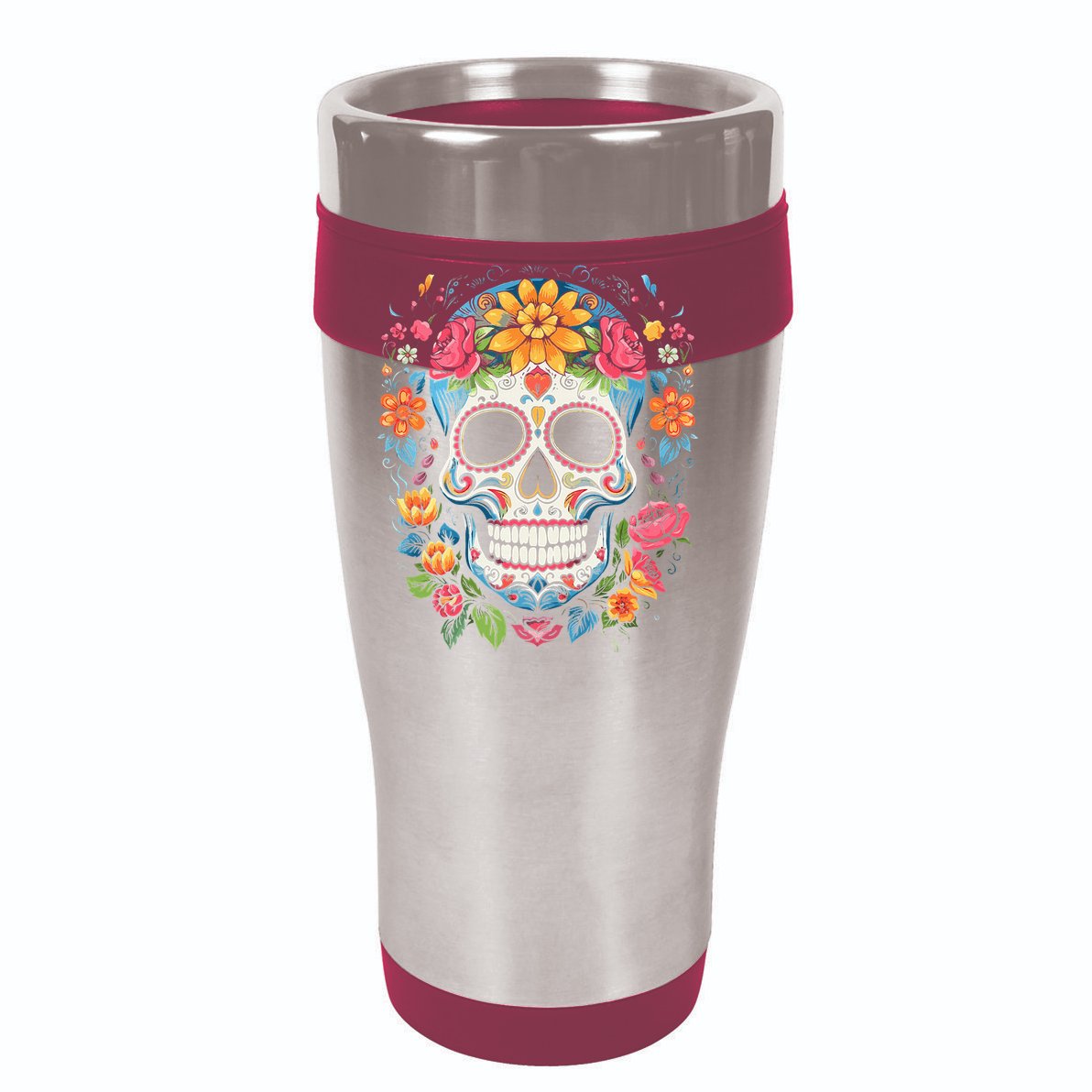 De Los Muertos Day Of The Dead Sugar Skull Halloween Sustainable Bucket Hat