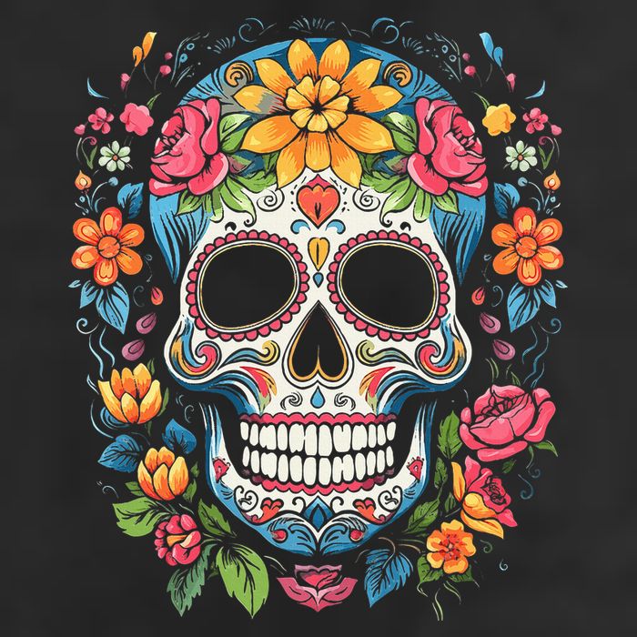 De Los Muertos Day Of The Dead Sugar Skull Halloween 15oz Campfire Ceramic Mug