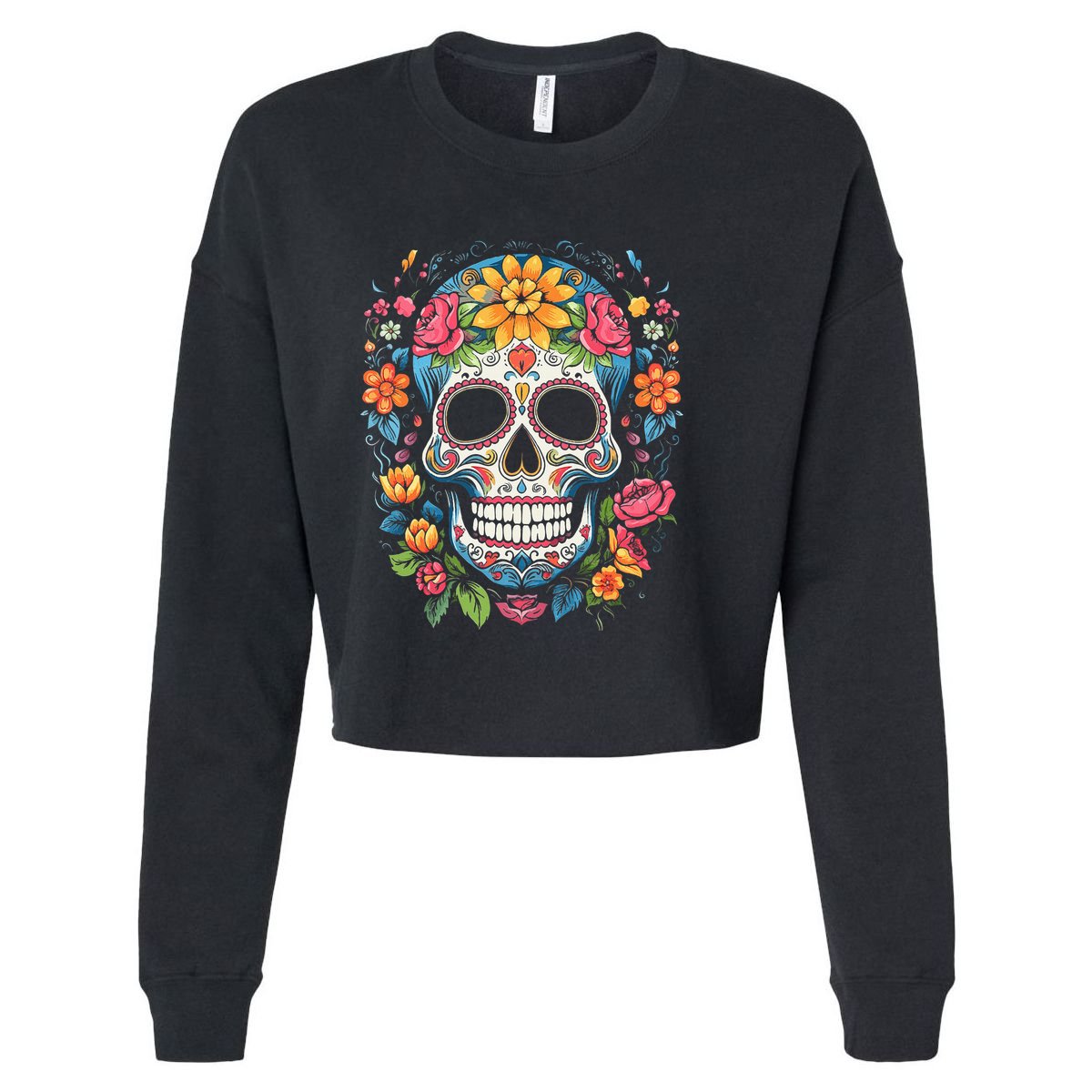 De Los Muertos Day Of The Dead Sugar Skull Halloween Youth Performance Sprint T-Shirt